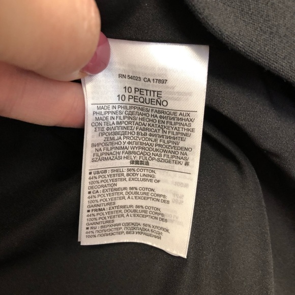 BANANA REPUBLIC dress geometric cut-ins black and gray 10P - Picture 10 of 14